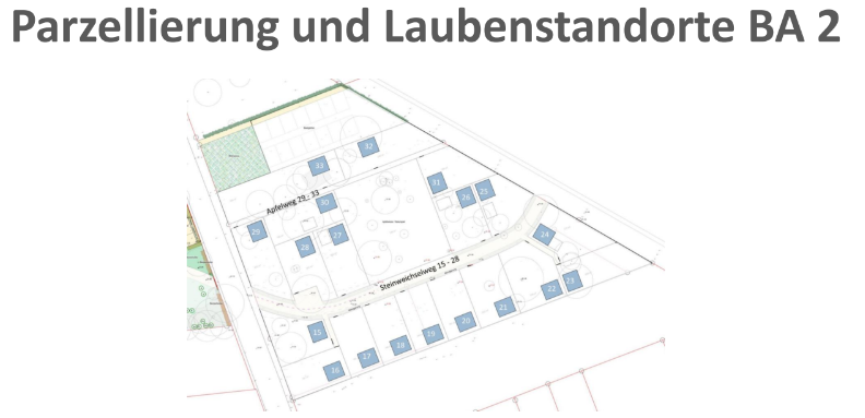 Lageplan KGV Friedenauer Vielfalt Kleingärten in Hannover